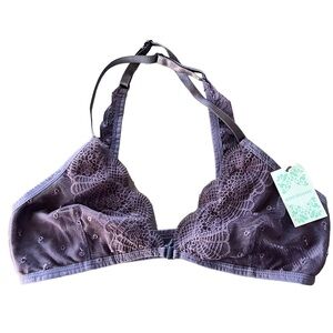 NWT Anemone Purple Lace Bralette Medium
